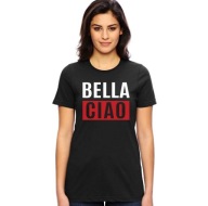 Dom z Papieru Bella Ciao Koszulka Damska Czarna -3XL