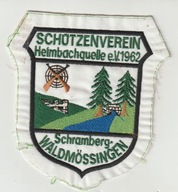 Niemcy naszywka zwiasku strzelckiego haft 11x10.5 cm