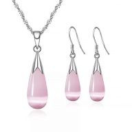 ZK38 Zestaw biżuterii, kolczyki, wisiorek, Łańcuszek , sr. próba 925