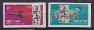 1965 Wietnam kosmos Mi 359-60B (*) cięte