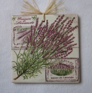 Robótkownia Kafelek obrazek 15x15 Kwiat Kwiaty Lawenda