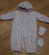 KOMBINEZON DLA DZIEWCZYNKI W KROPECZKI R. 86-92