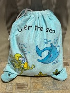 NA PLAŻĘ PLECAK WOREK UNDER THE SEA FROTTE 100% COTTON