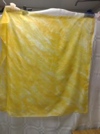 Apaszka ręcznie barwiona JEDWAB 92 x 92 jak NOWA