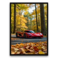 Plakat z ramą 40x50 cm Koenigsegg Agera w Lesie| Pomysł na Prezent