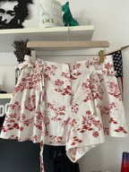 Spodenki kwiatki new Look lniane plażowe letnie