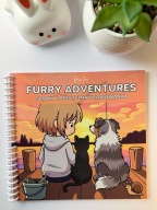 Furry Adventures Słodka i Przytulna Kolorowanka dla dzieci i dorosłych
