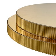 Podkład pod tort STYRODUR ZŁOTY 30 cm ZŁOTY BOK Karbowany „Złota Fala Mat”