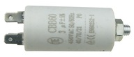 Kondensator silnikowy 3uF / 450V konektory /40/70/21
