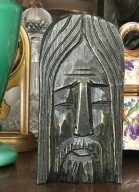 RĘCZNIE WYKONANY RZEŹBIONY CHRYSTUS ZIELONY PAN JEZUS RĘKODZIEŁO