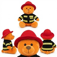 Miś Strażak Pluszak Straż Pożarna Przytulanka 18cm Prezent Deef