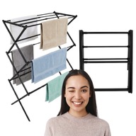 SUSZARKA NA PRANIE UBRANIA STOJĄCA ROZSUWANA PIONOWA MAŁA STOJAK WIESZAK