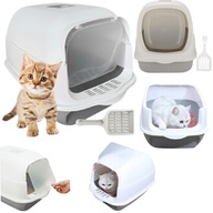 KUWETA DLA KOTA ZAMKNIĘTA DUŻA Z FILTREM ŁOPATKA NA ŻWIREK WYTRZYMAŁA