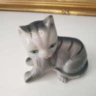 Figurka Kotek Vintage | Ceramika | 8 cm