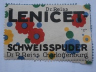 Lenicet - puder kosmetyczny - zalepka reklamowa