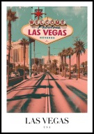 A2 PLAKAT MIASTO LAS VEGAS USA STANY ZJEDNOCZONE STAN NEVADA