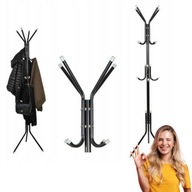 WIESZAK STOJĄCY NA UBRANIA PODŁOGOWY CZARNY METALOWY LOFT