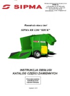 SIPMA RB 1200 KRUK - instrukcja obsługi, katalog części (2011-16)