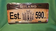 tablica rejestracyjna kolekcjonerska MILANO