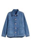 H & M kurtka koszulowa jeansowa oversize vintage katana boyfriend cargo y2k