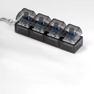 Klawiatura LED breloczek Fidget zabawka dla dorosłych Clicker Atramentowy