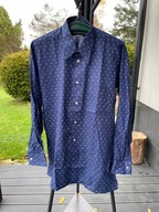 K Koszula Klover granat artystyczne romby rozmiar L