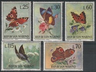 SAN MARINO - MOTYLE - 1963 - CZYSTE **