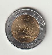 Wlochy 500 lirow 1998 IFAD stan 1