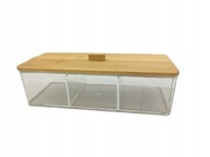 ORGANIZER PUDEŁKO POJEMNIK NA KOSMETYKI BAMBUS