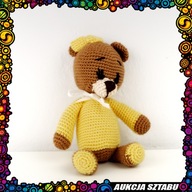 Pluszowy miś w żółtym sweterku