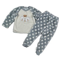 PIŻAMA DZIEWCZĘCA PLUSZOWA CIEPŁA ROZM.98/104 (3-4LATA)__NUTMEG