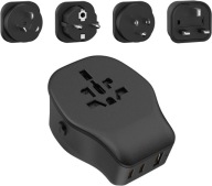 JSVER Adapter World Plug Adapter z 2 wtyczkami typu C (PD 20 W)