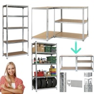 REGAŁ MAGAZYNOWY METALOWY 180x90x40cm GARAŻOWY PÓŁKI SOLIDNY OCYNK 875KG