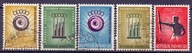 A5714 Indonezja 1960, seria Mi 258-:-262, znaczki z obiegu