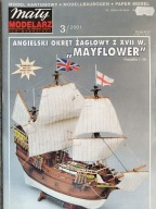 Mały Modelarz 3/2001 okręt żaglowy MAYFLOWER