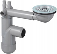 SYFON PREVEX DO ZLEWU JEDNOKOMOROWEGO ZLEWOZMYWAKOWY ODPŁYWU KUCHNI RUR ITP