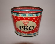 Skarbonka PKO Prl, stara skarbonka puszka PKO, vintage, retro