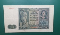 Banknot 50 złotych 1941r. Seria A Generalna Gubernia