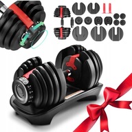 Regulowana hantla 25 do 24 kg szybka zmiana ciezaru kompaktowa i bezpieczna