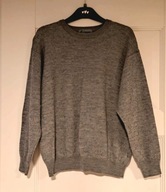 Sweter męski szary z wełną roz.L