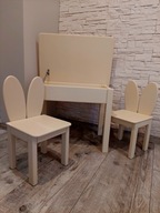 Stolik z otwieranym blatem i 2 krzesełka 92-116