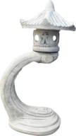 Betonowa Latarnia Lampa Japońska na łuku Pagoda Ozdoba do ogrodu 70 cm 26kg