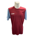 Koszulka sportowa męska HUMMEL bordowy/niebieski XL
