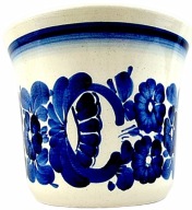 # OSŁONKA na DONICZKĘ - FAJANS - WŁOCŁAWEK,nr. wzoru : 121