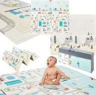 Mata edukacyjna dla dzieci piankowa XPE dwustronna składana 200x180cm