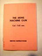 The AKMS machine gun Cal. 7,62 mm