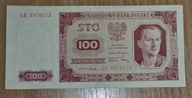 BANKNOT 100 ZŁ WARSZAWA 1 LIPCA 1948 r. SERIA GR 0970473