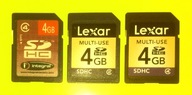 SDHC 4 GB >> L E X A R >> Made in CHINA