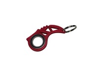 Breloczek Keyrambit Spinner galaxy red wine (brokat)