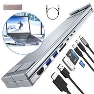Uniwersalna Podstawka Pod Tablet Laptop Dokująca USB HDMI SD 8w1 Regulowana